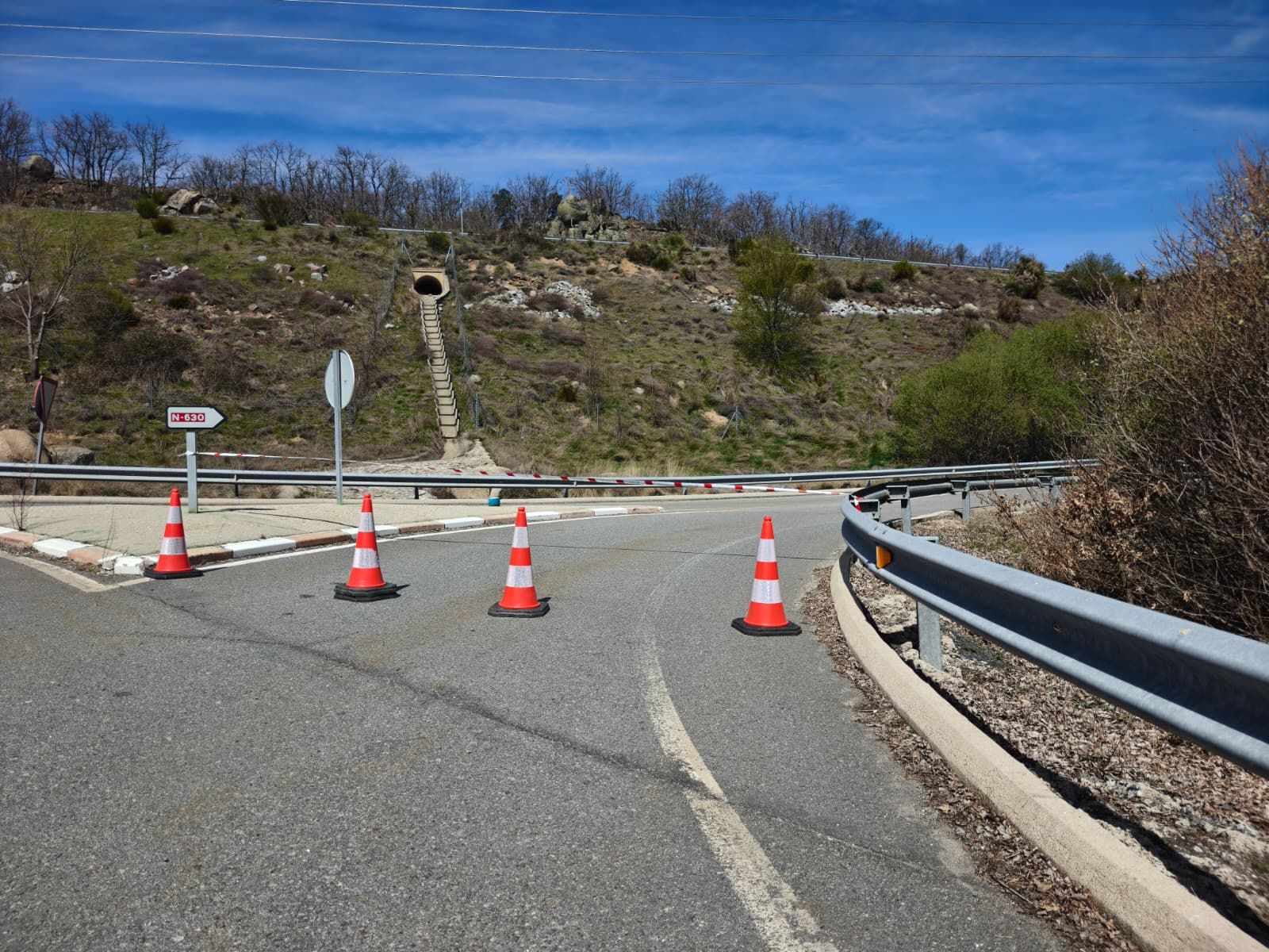 Situación de las carreteras por el corte de la A-66 y la N-630 entre Guijuelo y Béjar