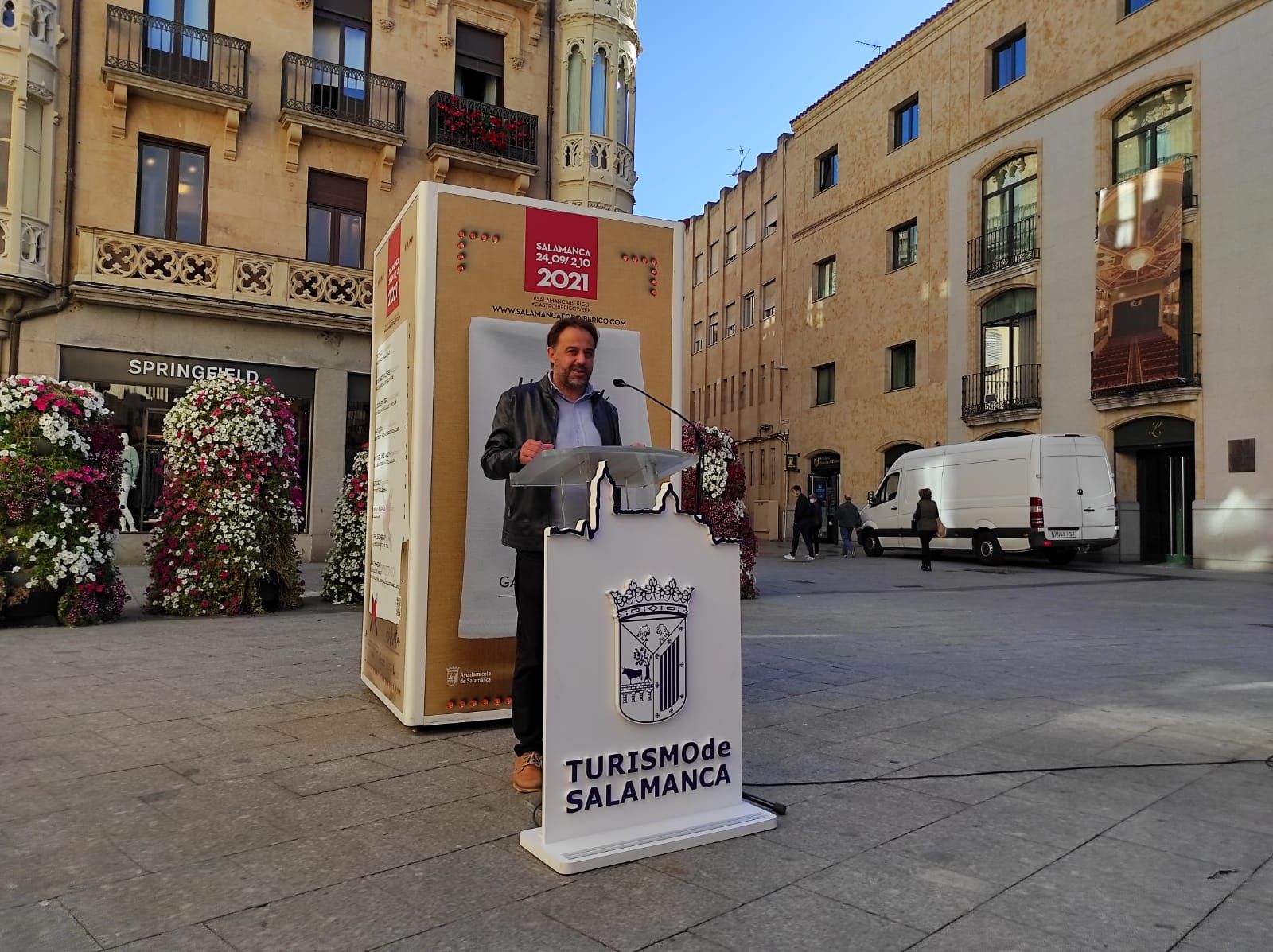Fernando Castaño durante la presentación de la III Gastroibérico Week. Foto Salamanca24horas. Fernando Castaño durante la presentación de la III Gastroibérico Week. Foto Salamanca24horas.