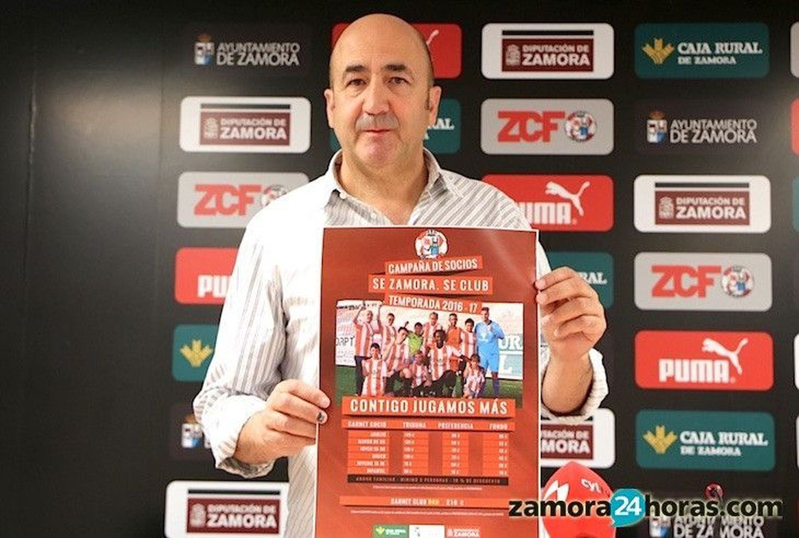 El Zamora presenta el Carnet Club Oro de ayuda al club por 210€
