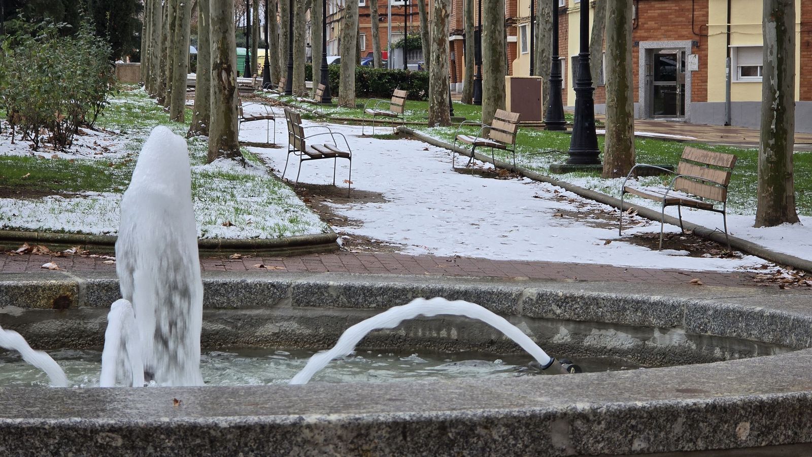 Nieve en Salamanca capital