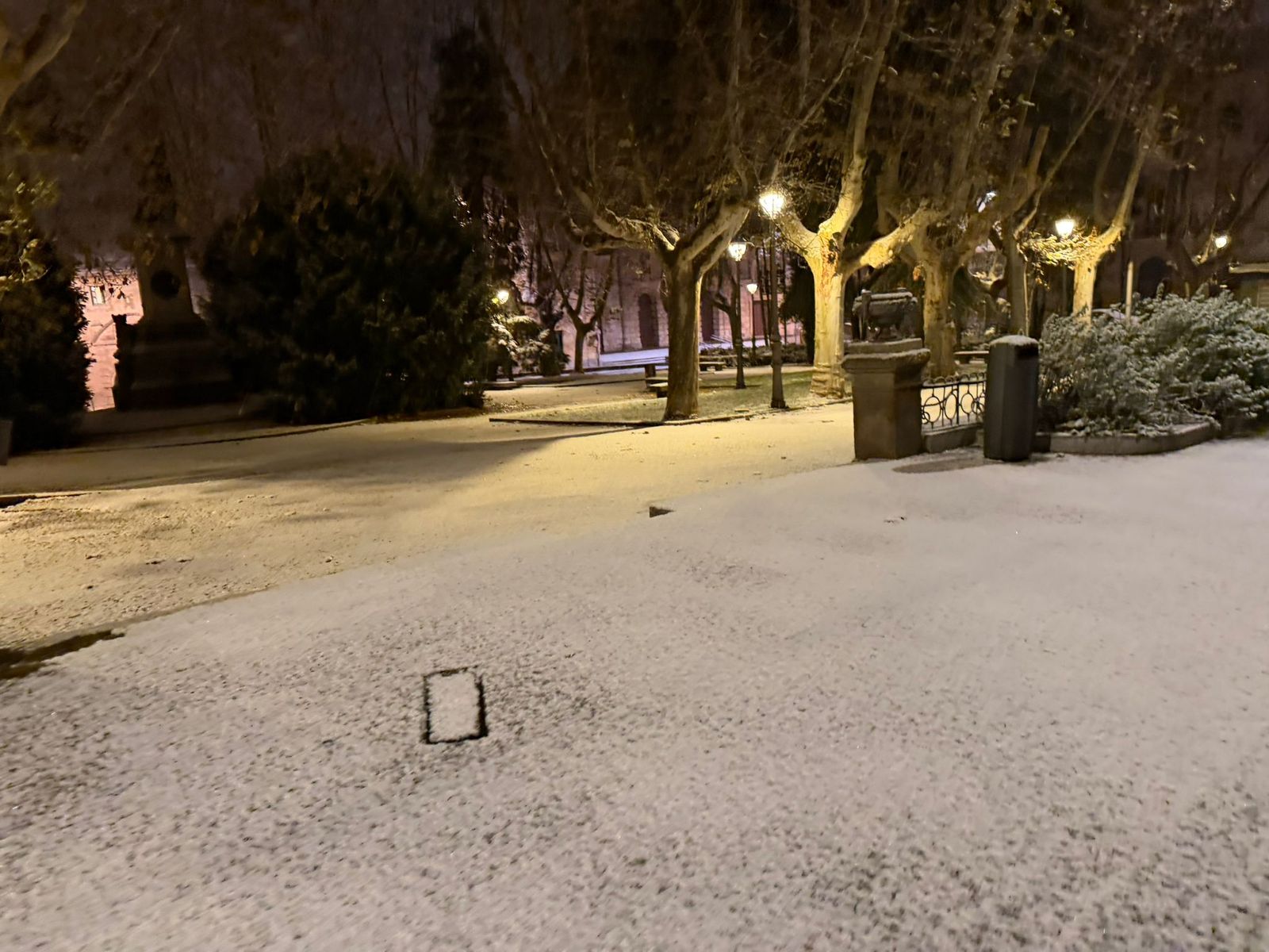 Nieve en Salamanca capital