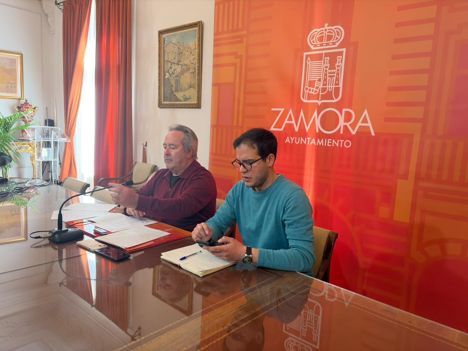 Francisco Guarido y Pablo Novo, en rueda de prensa