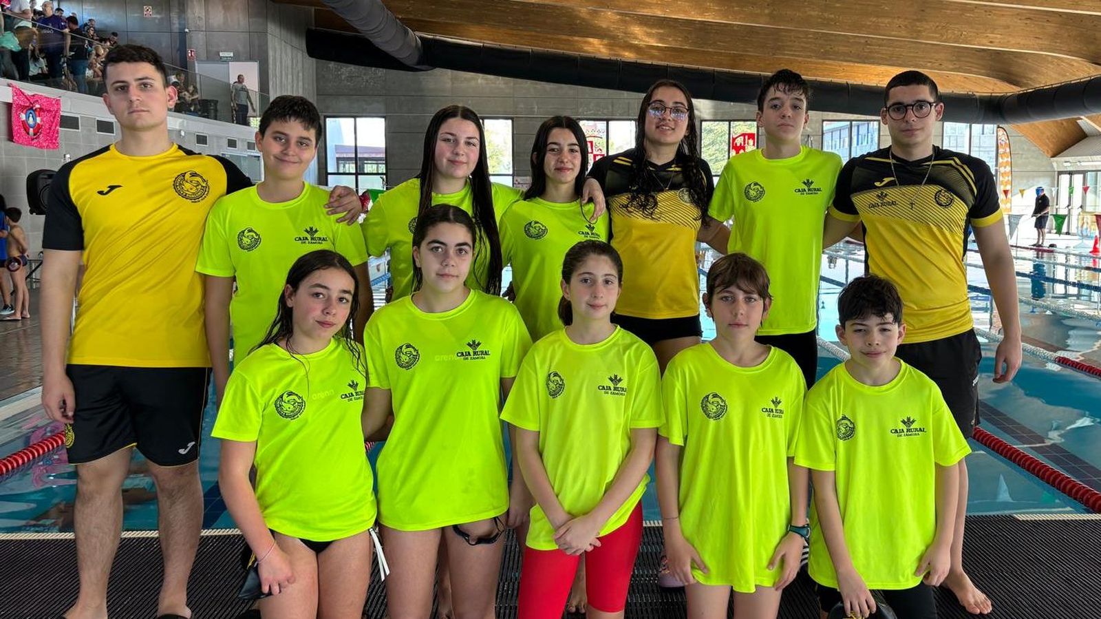 Miembros del club de las categorías infantil y cadete