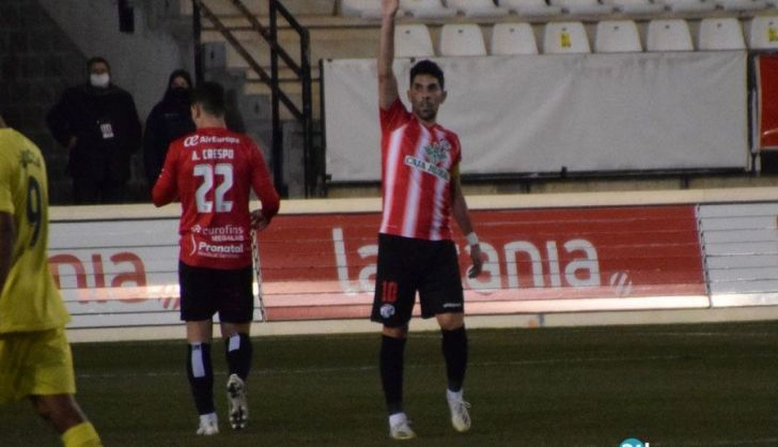 Carlos Ramos celebra su gol frente al Villarreal