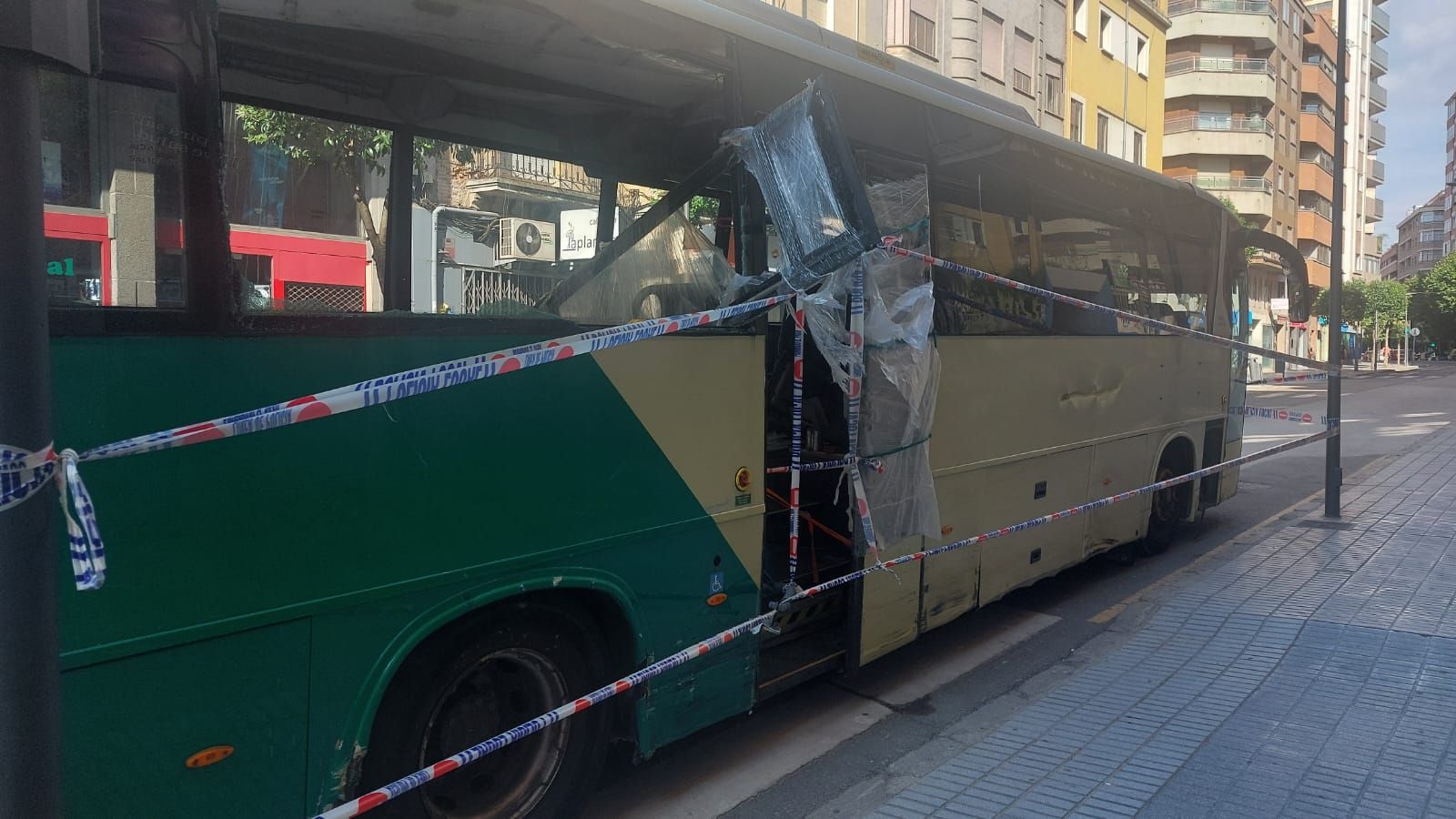 Autobús en la calle Amargura