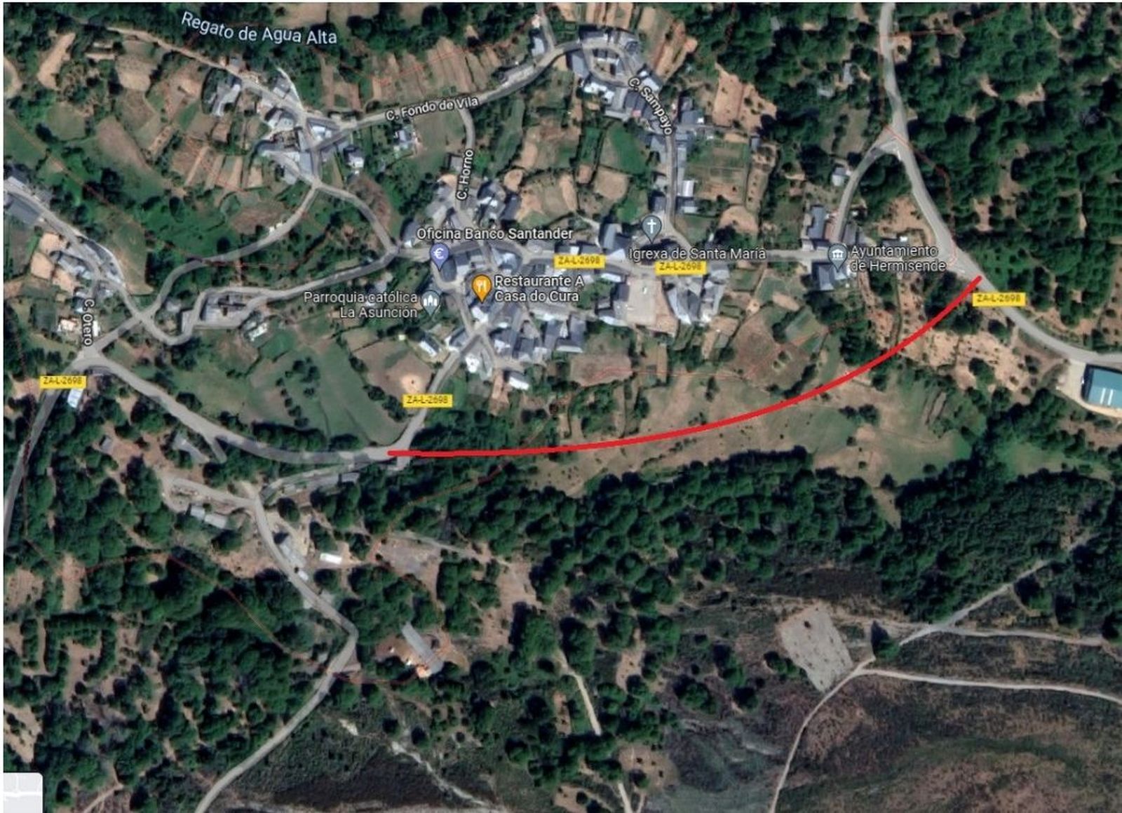 Mapa de la futura variante