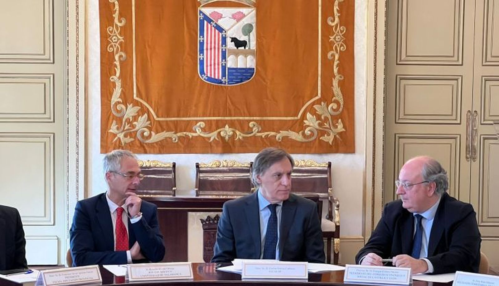 Ricardo Rivero, Carlos García Carbayo y Enrique Carbero 