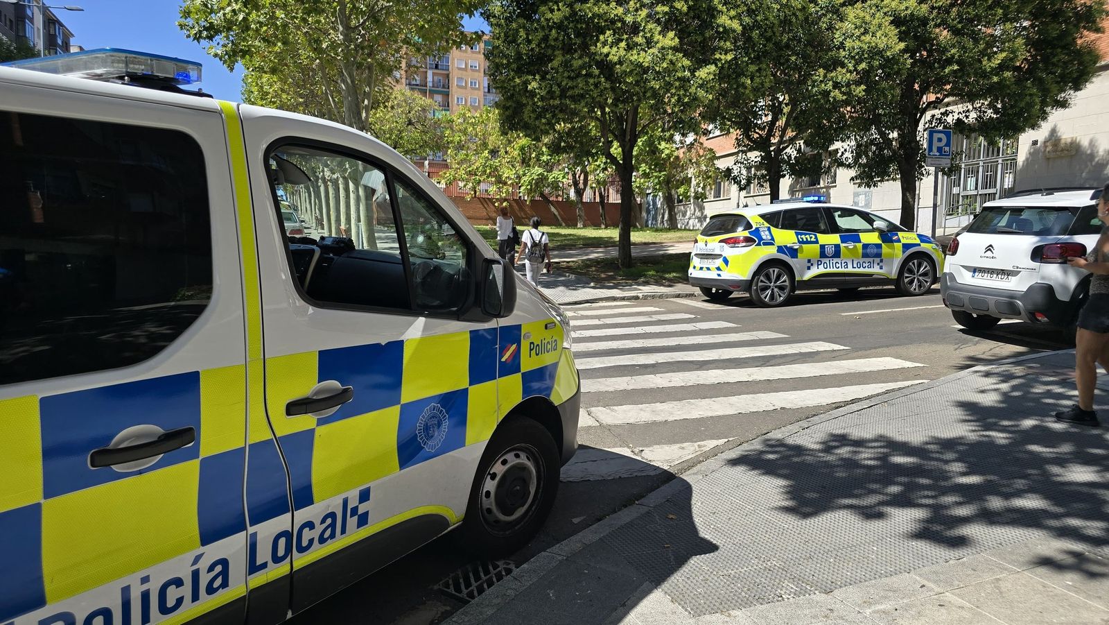 Policía Local en el lugar de los hechos