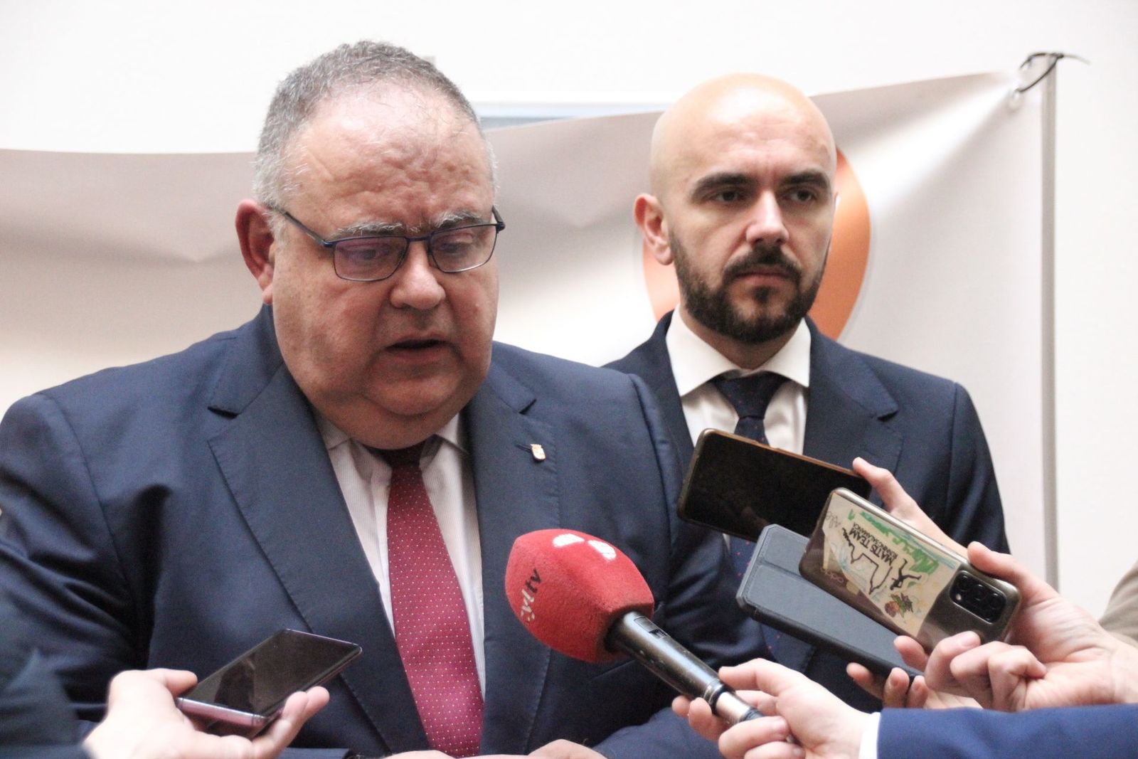 Alejandro Vázquez Ramos durante una rueda de prensa
