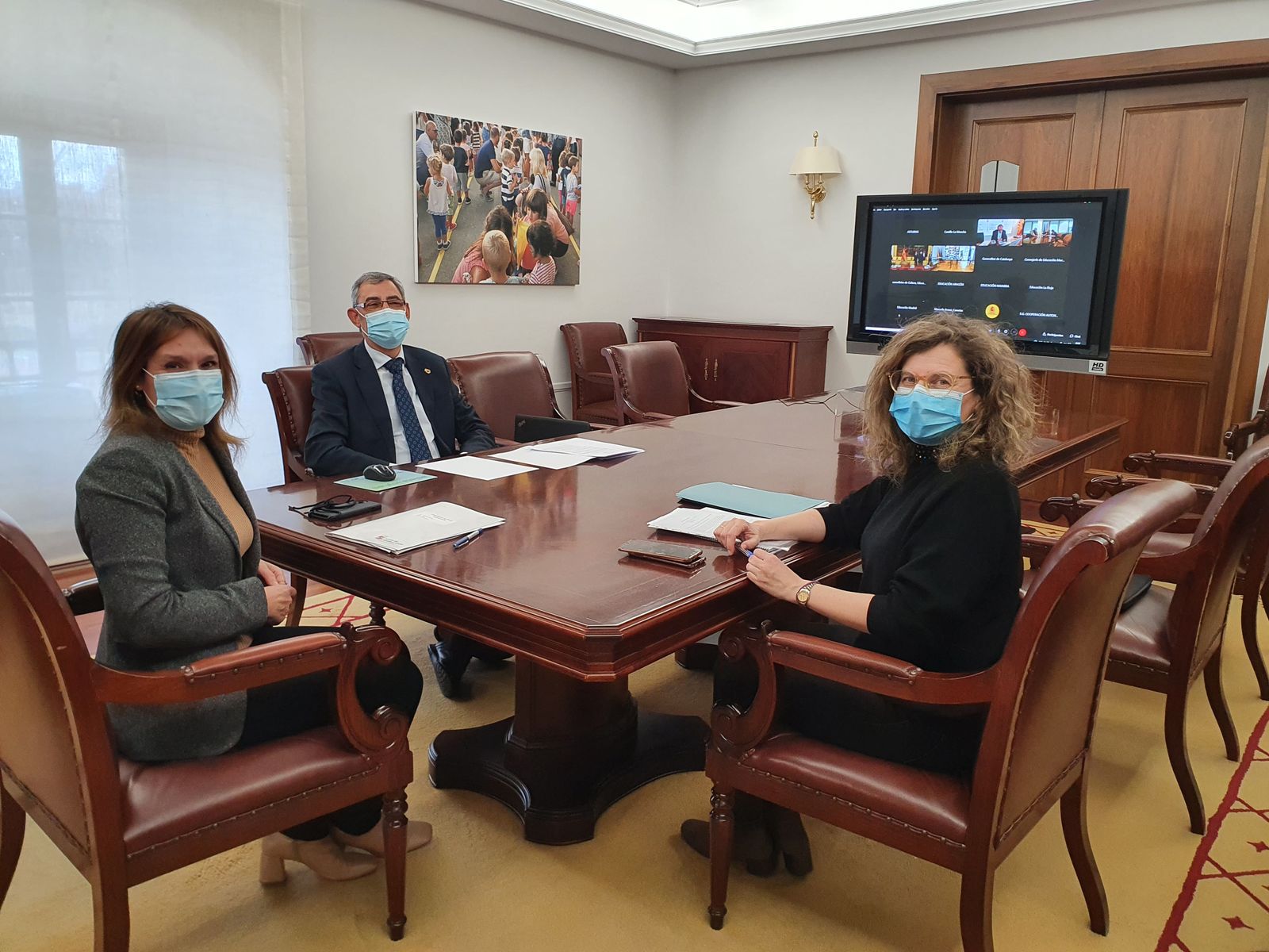 La consejera de Educación en funciones, Rocío Lucas, durante la Conferencia Sectorial de Educación