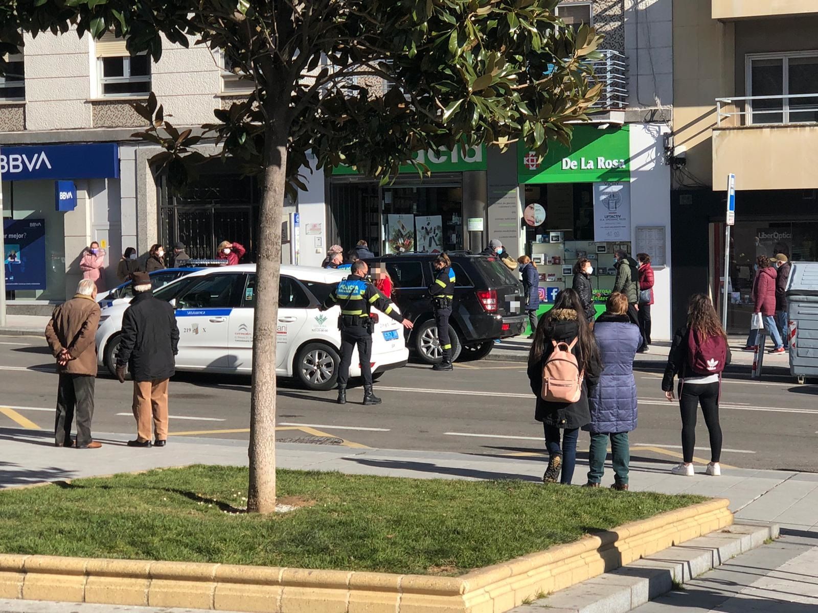 Incidente ocurrido en la mañana de este miércoles en la avenida de Villamayor