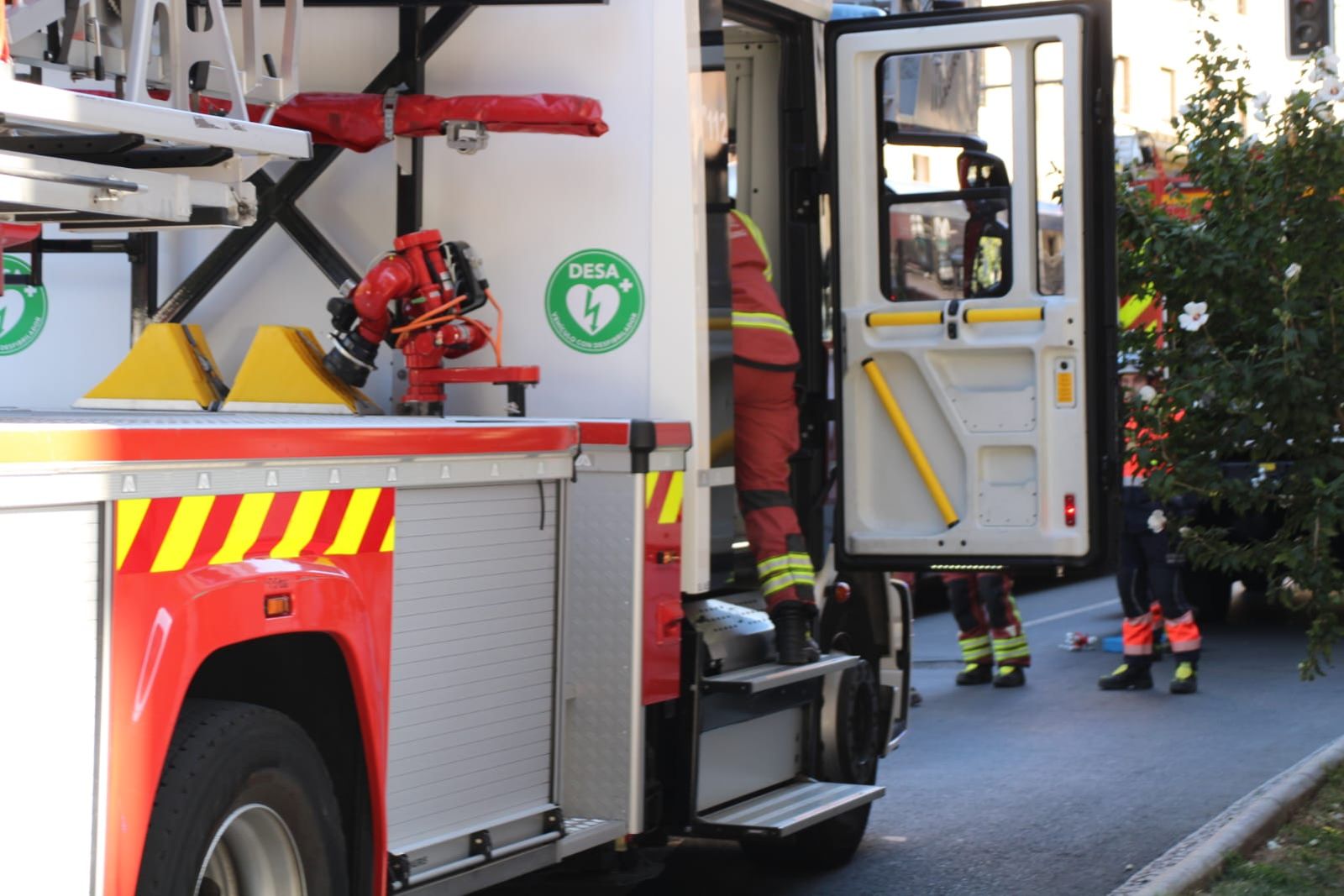 Despligue de los bomberos por una mala combustión en una caldera en Salamanca