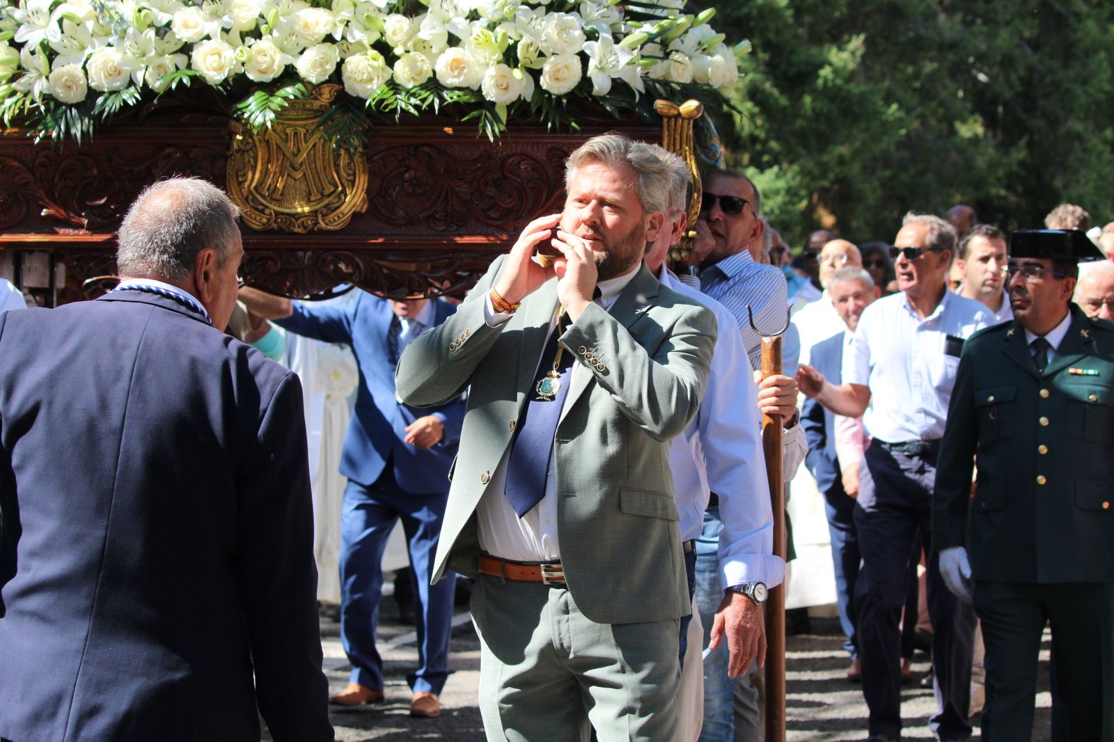 Béjar, misa y procesión en el santuario de Nuestra Señora del Castañar