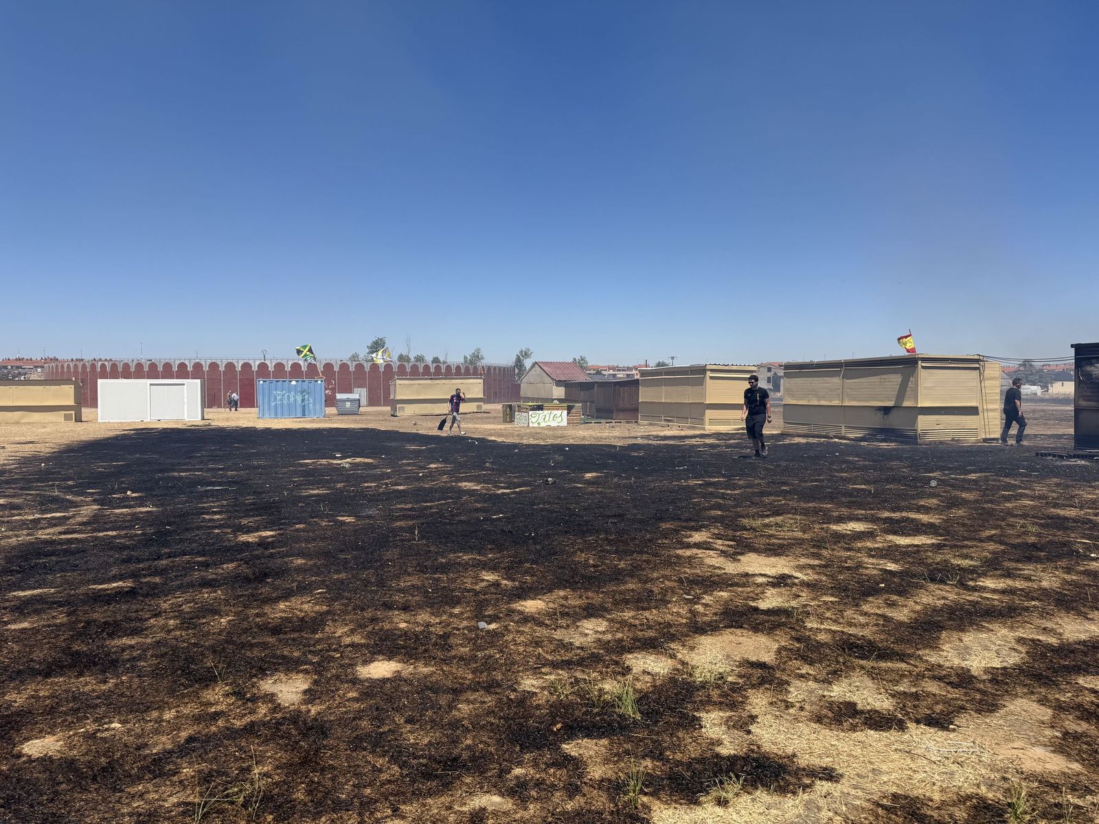 Incendio forestal en la zona de peñas de Santa Marta de Tormes