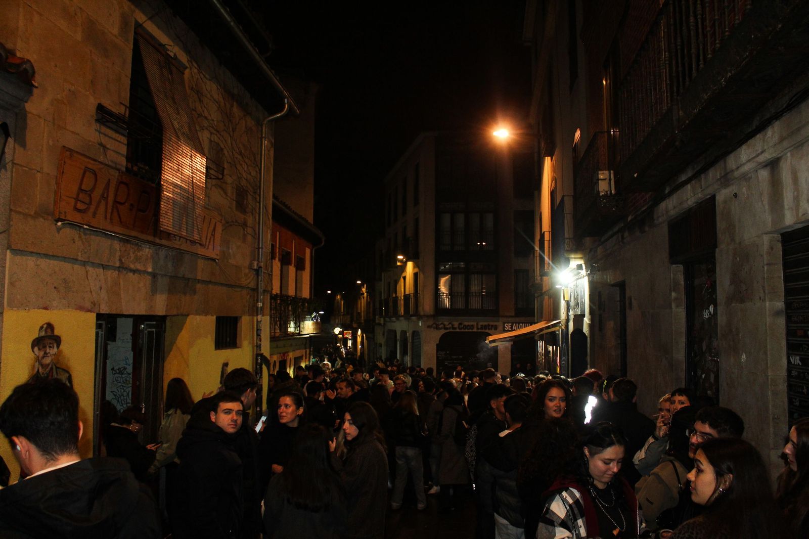 Salamanca de noche, sábado 29 de noviembre