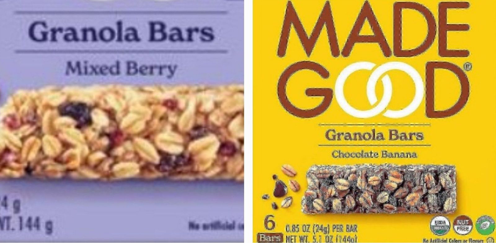 Alerta por posible presencia de partículas metálicas en barritas de cereales procedentes de Canadá. AESAN