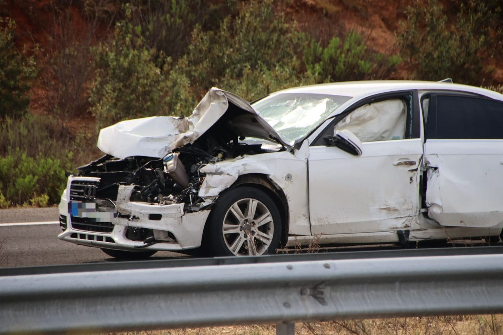 Accidente en Topas | FOTO ANDREA MATEOS