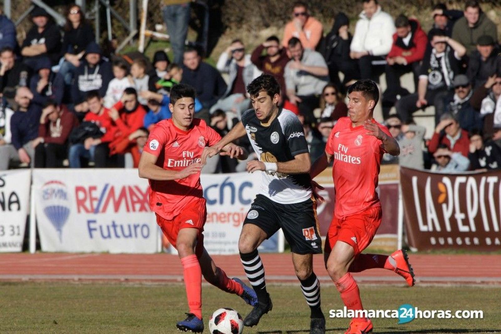 De la Nava, en el duelo en Las Pistas ante el Real Madrid Castilla.