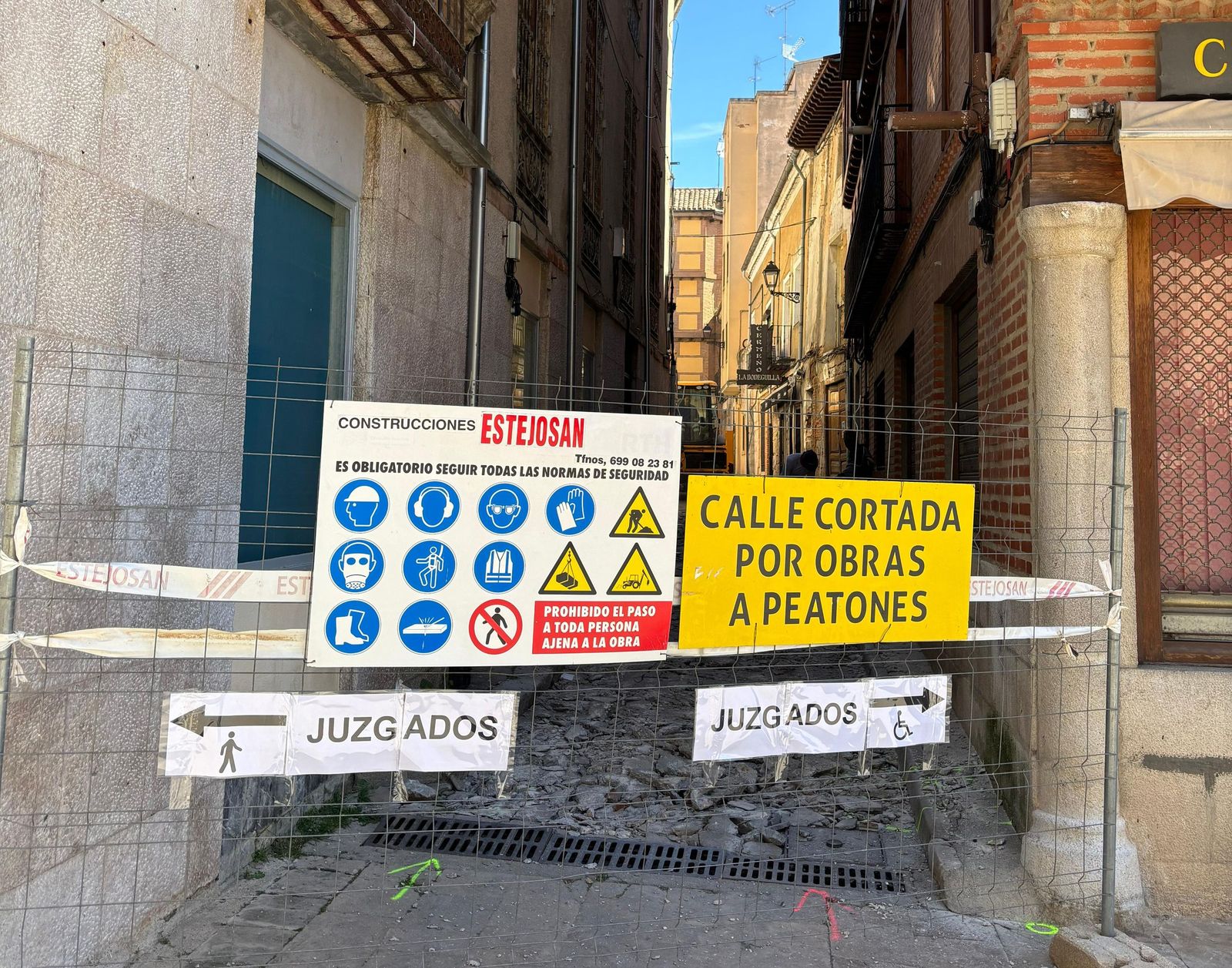 Calle Concejo de Toro en obras