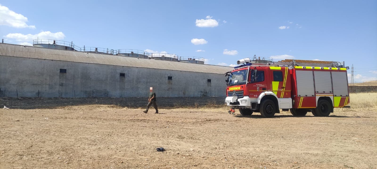 Incendio calle Calzada de Medina