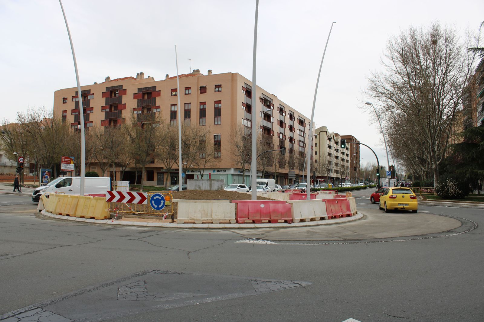 Glorieta en obras en María Auxiliadora