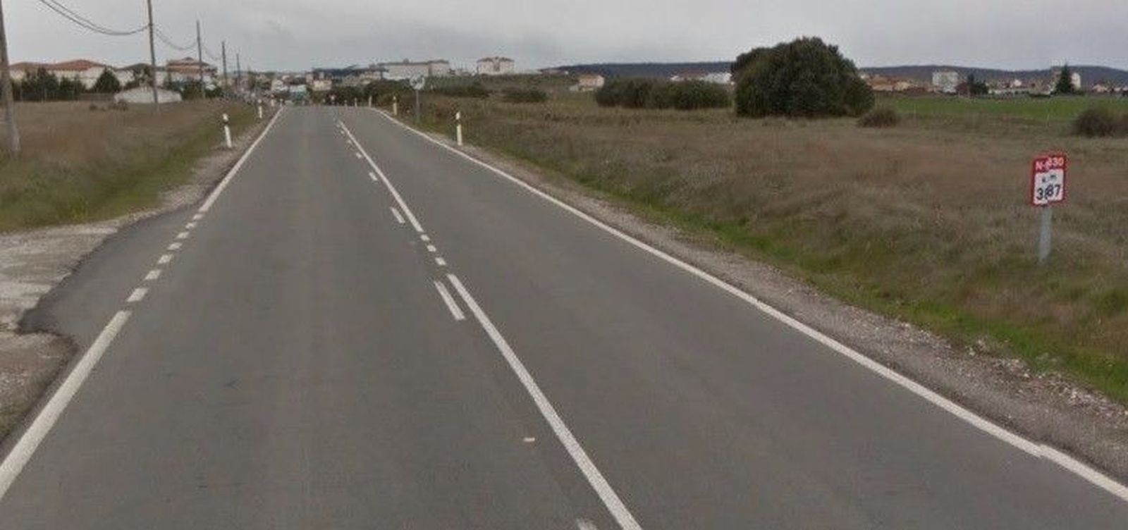 Herido grave un motorista tras salirse de la carretera en las inmediaciones de Guijuelo