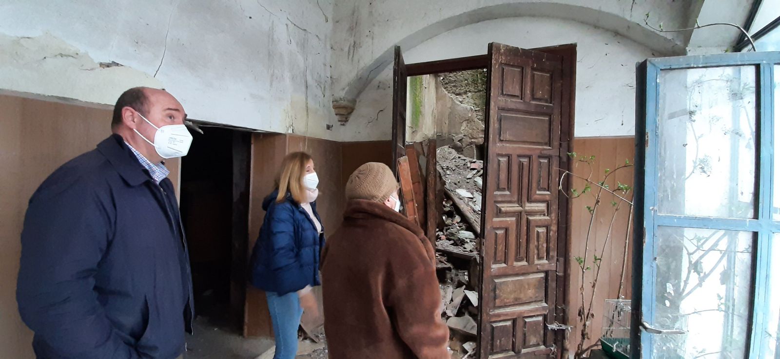 Visita de la subdelegada al hospital de peregrinos de Alba de Tormes