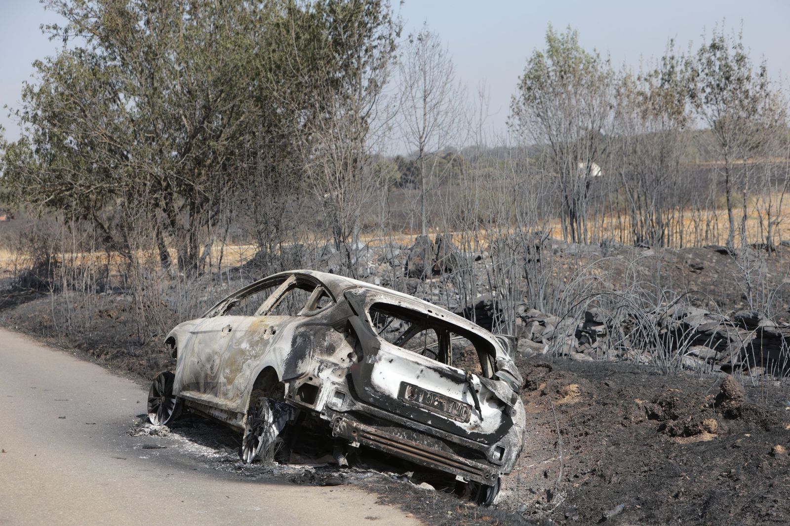 Incendio de Puercas. La situación entre Abejera y Riofrío