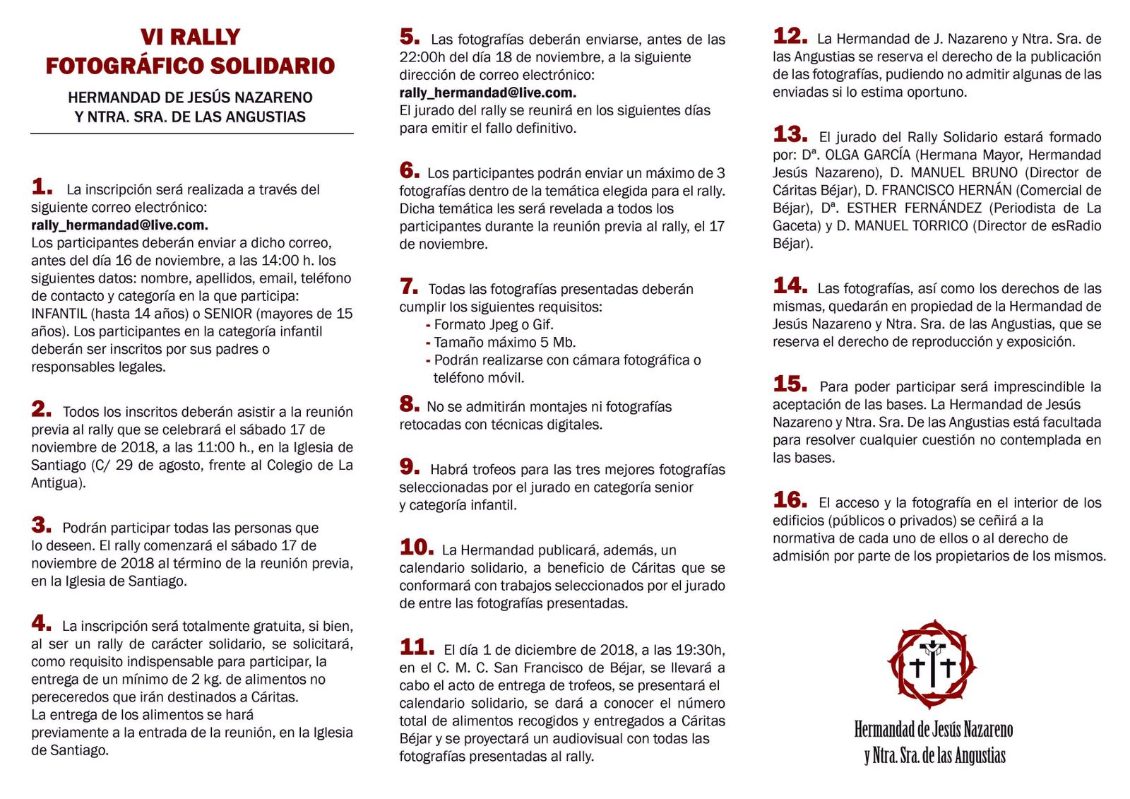 INTERIOR TRu00cdPTICO VI RALLY RRSS