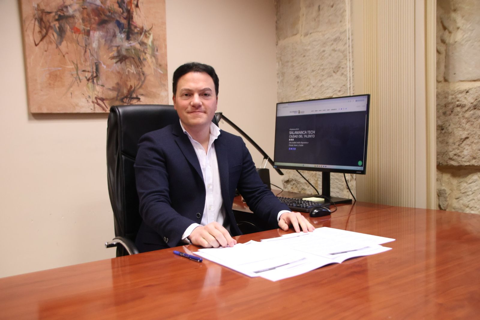 Pedro Martínez, concejal de Promoción Económica, Comercio, Mercados y Juventud del Ayuntamiento de Salamanca