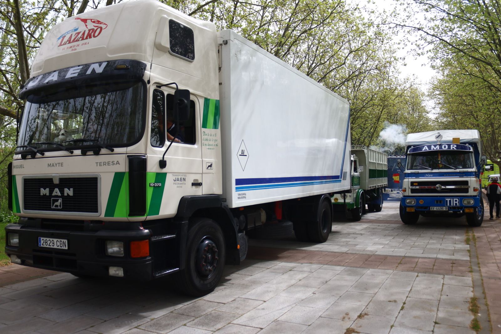 Concentración de camiones clásicos por la X Ruta Peña de Francia Clásicos Pesados CYL