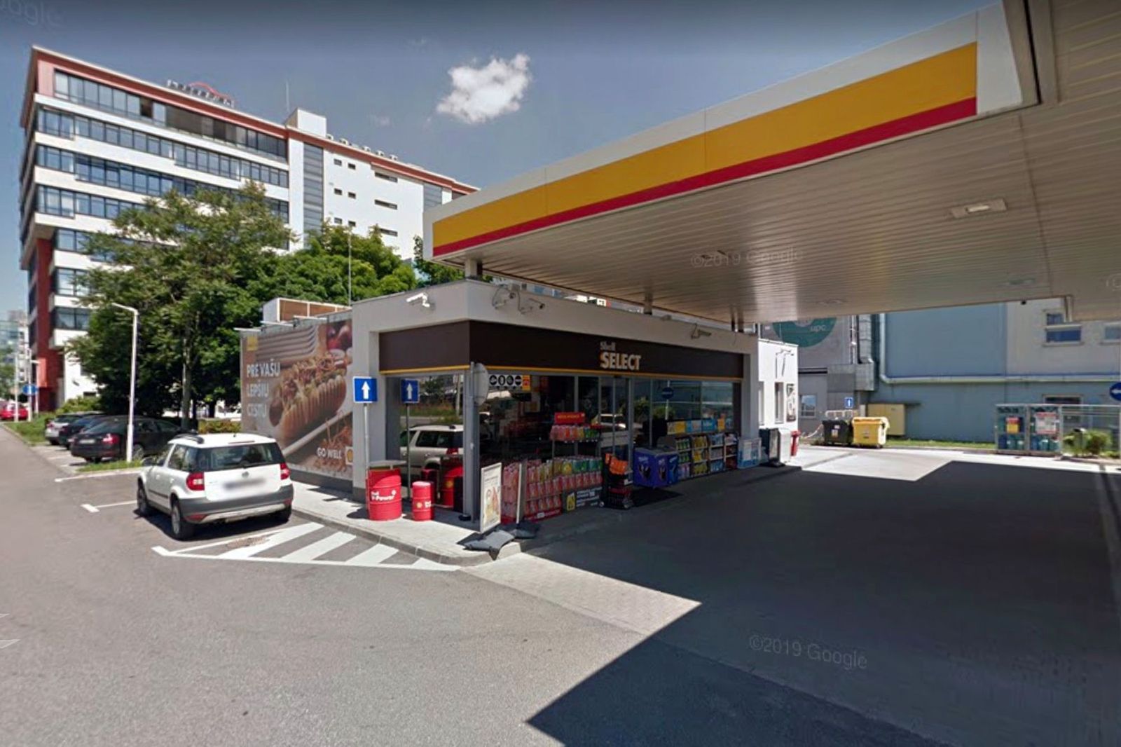 Gasolinera de Bratislava en la que ocurrieron los hechos