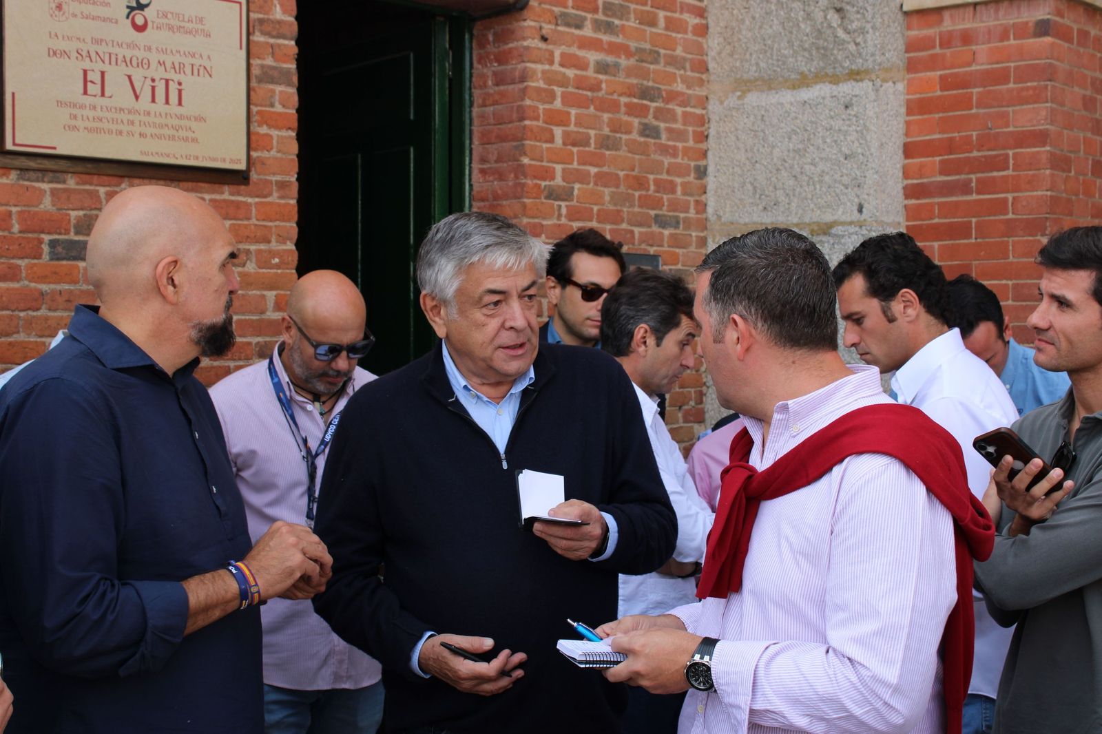 Sorteo de la corrida de Vellosino para Damián Castaño, Diego San Román e Ismael Martín en La Glorieta