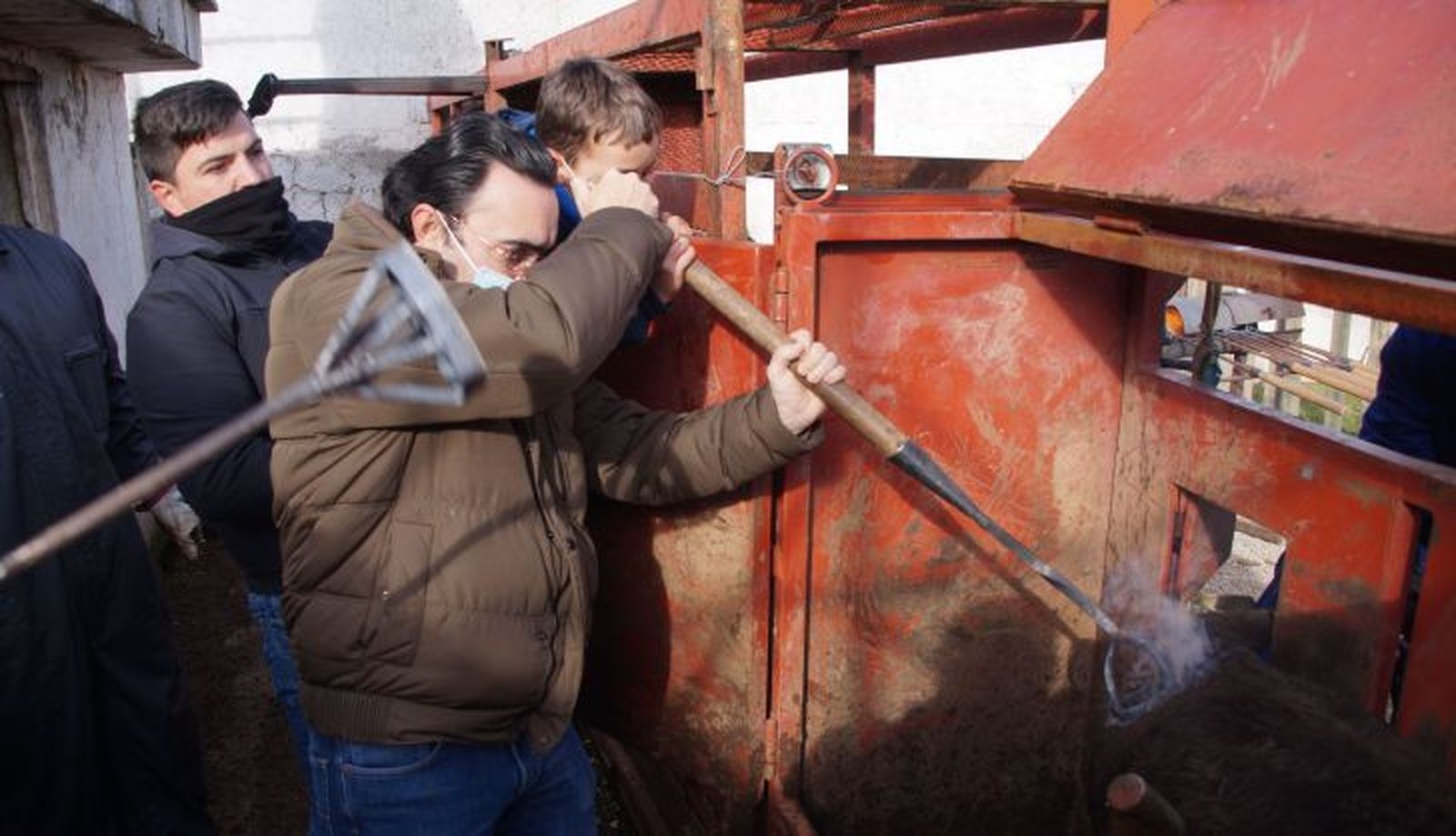 Herradero de la ganadería Pilar Población 