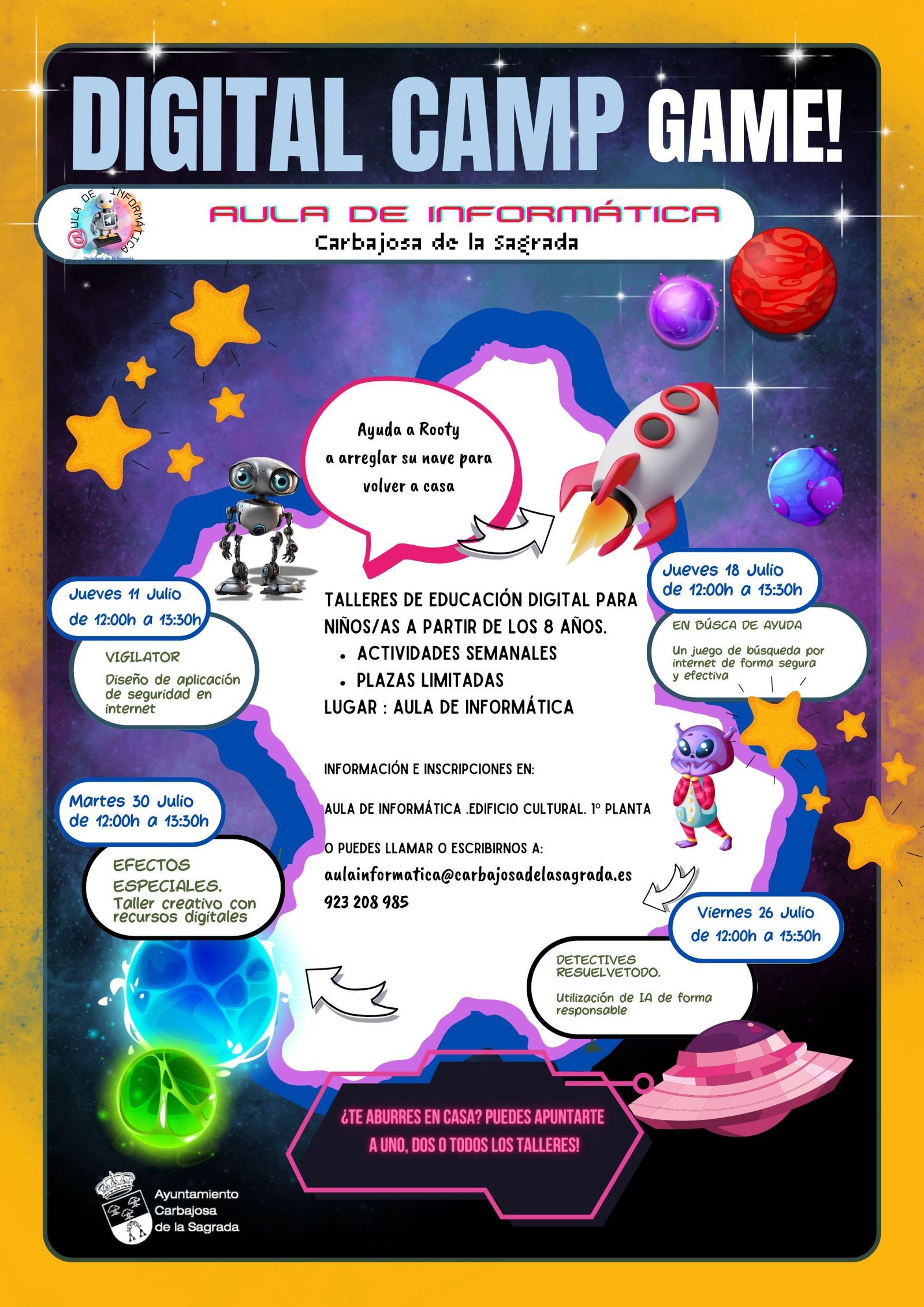 Campamento Verano Aula Informática, Digital Camp Game 1
