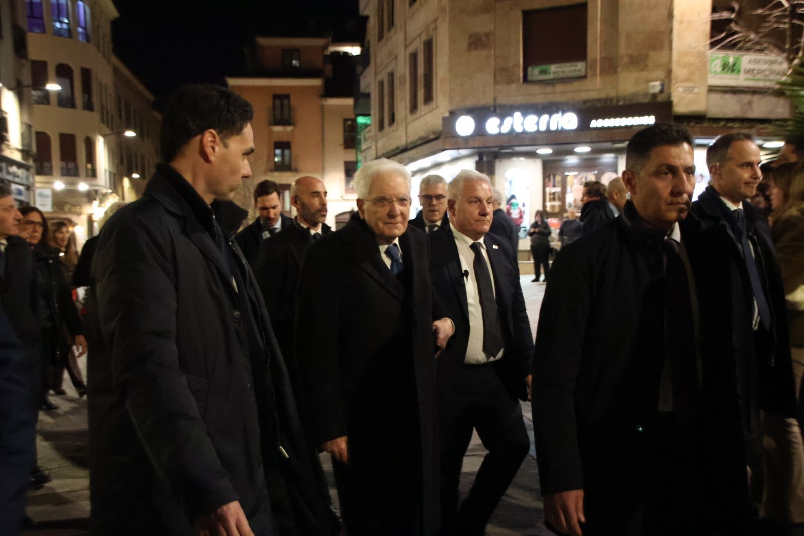 Llegada del presidente de la República Italiana, Sergio Mattarella, a Salamanca