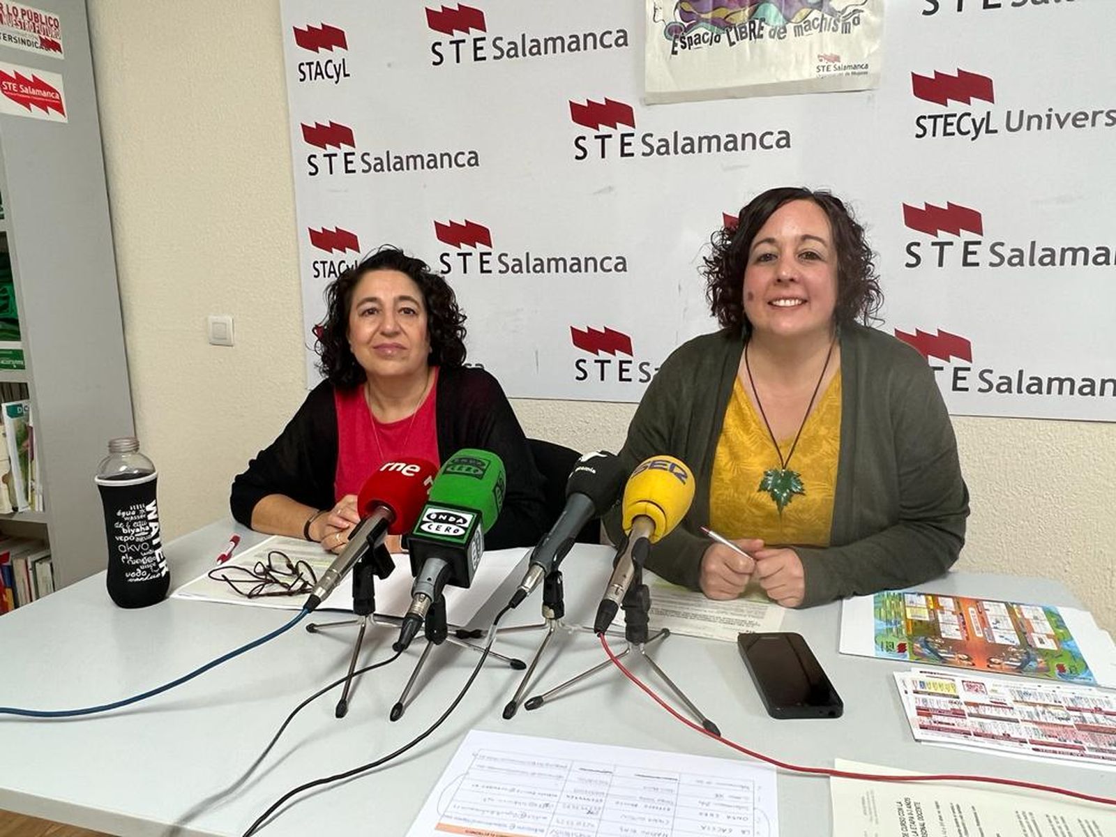 Ascensión Blanco y Teresa Vicente de STE- Salamanca.