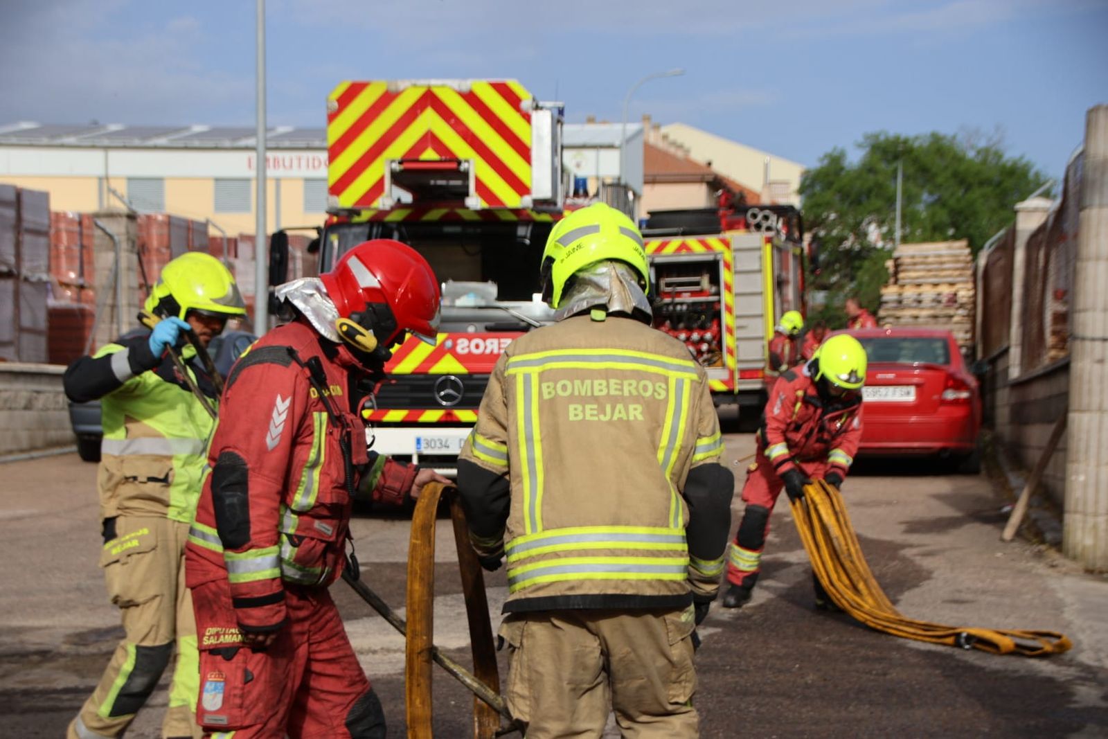 Incendio en una nave de Los Santos