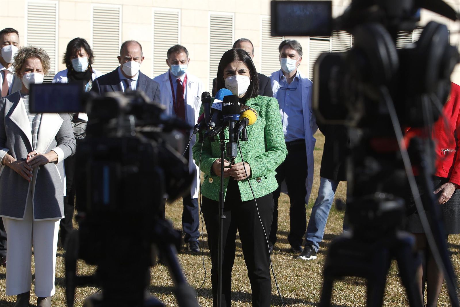 La ministra de Sanidad, Carolina Darias, comparece durante su visita el Hospital Universitario Son Llàtzer.&nbsp;- Isaac Buj - Europa Press