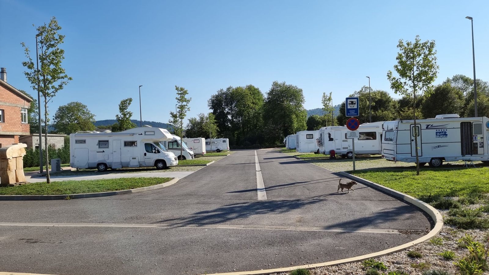 Área de autocaravanas en Galicia