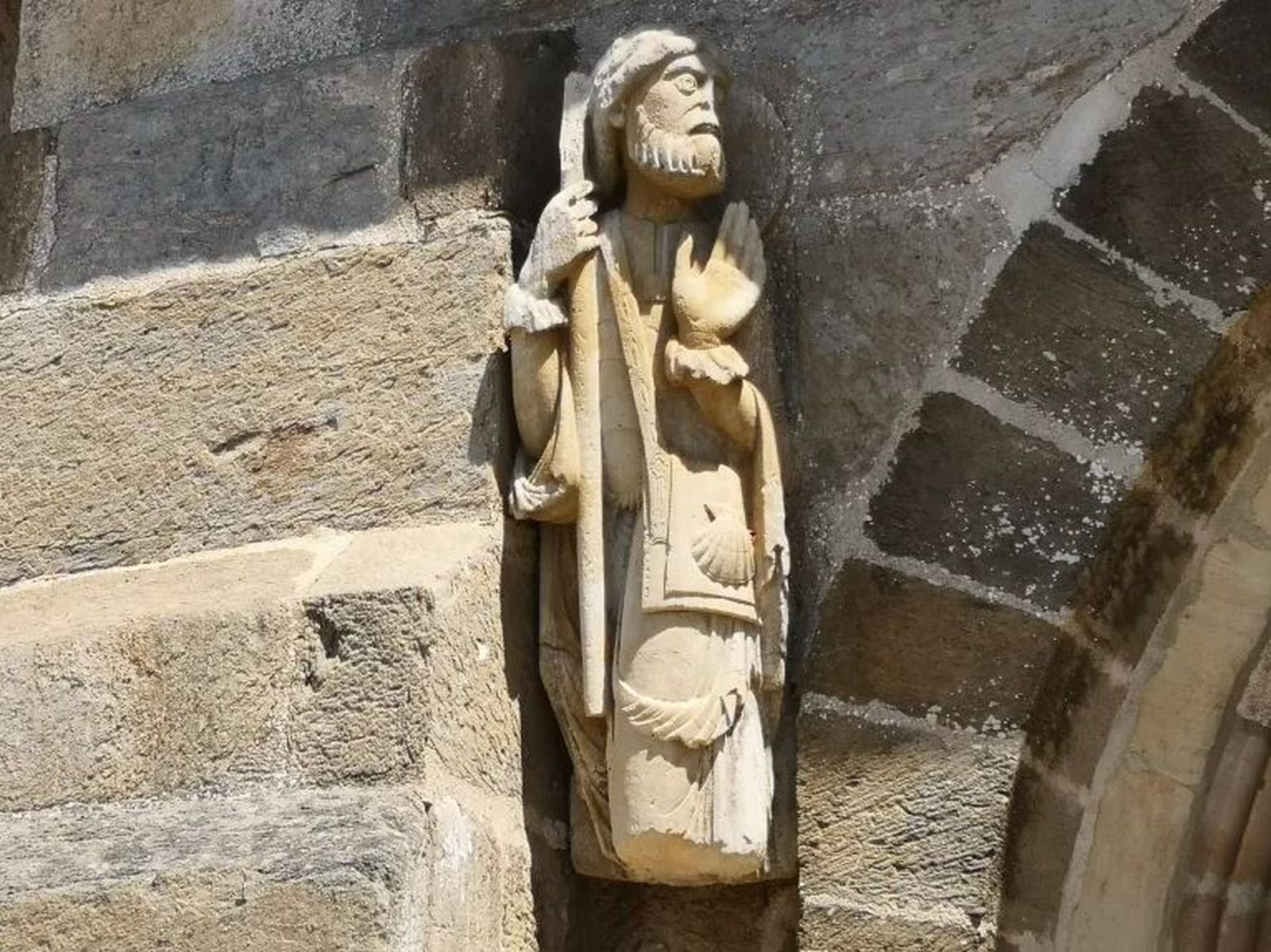 Imagen del Santiago Peregrino de Santa Marta de Tera