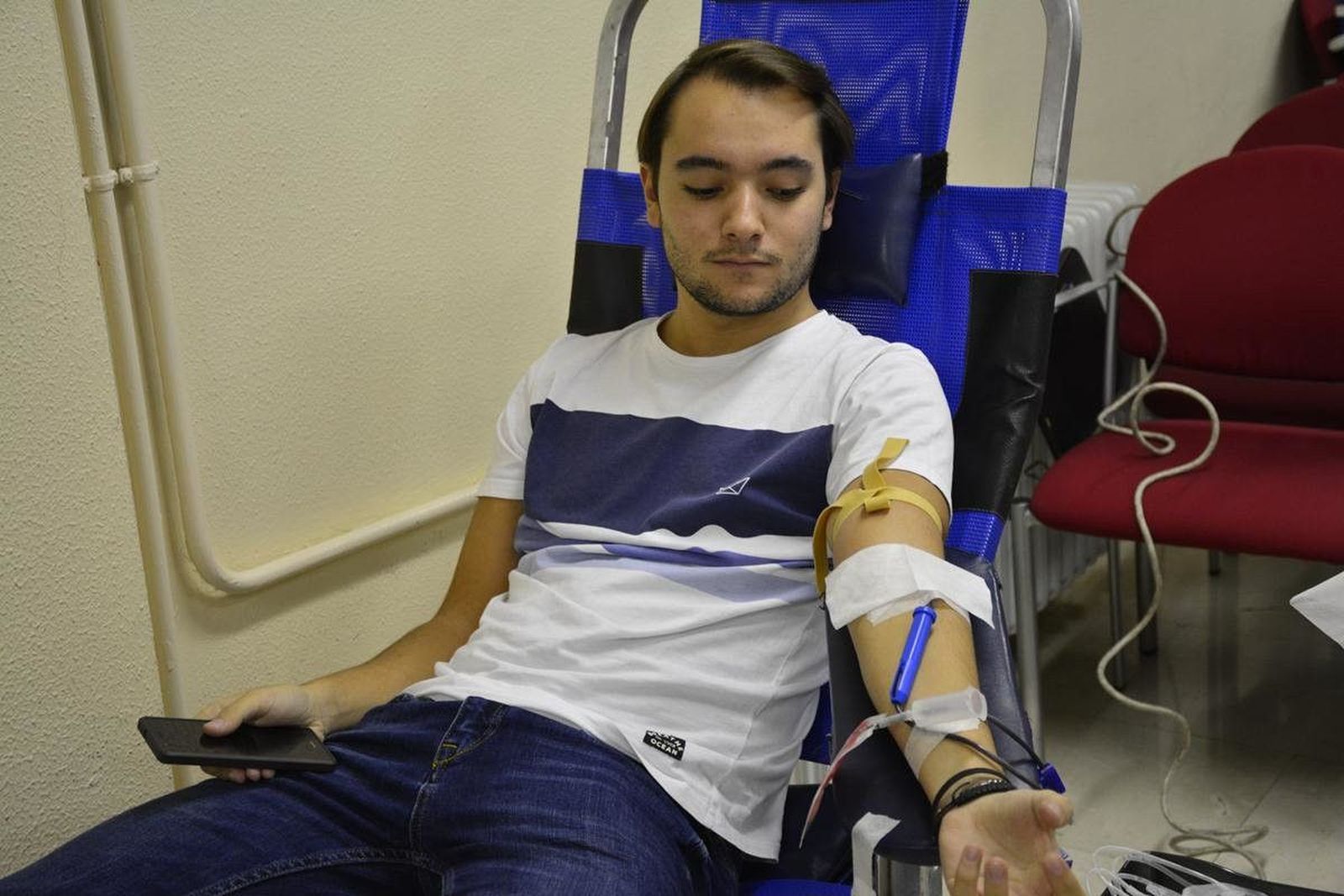Campaña de donación de sangre en la Facultad de Ciencias Químicas.