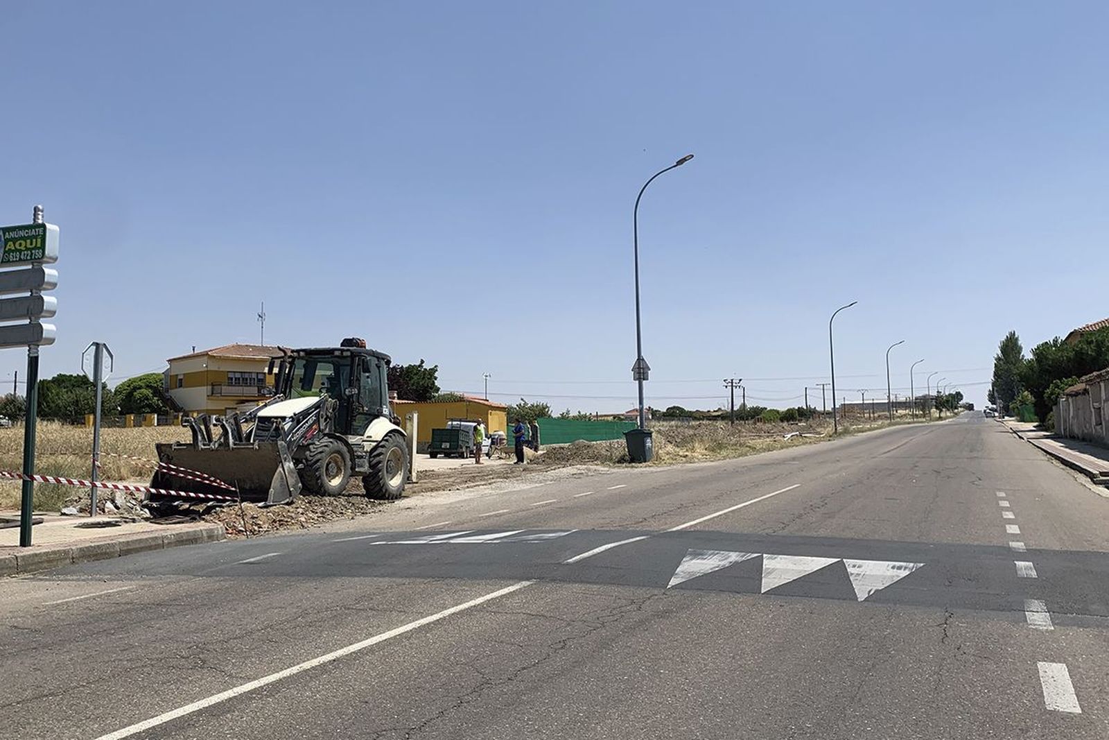 Obras del nuevo polígono industrial de Peñaranda de Bracamonte