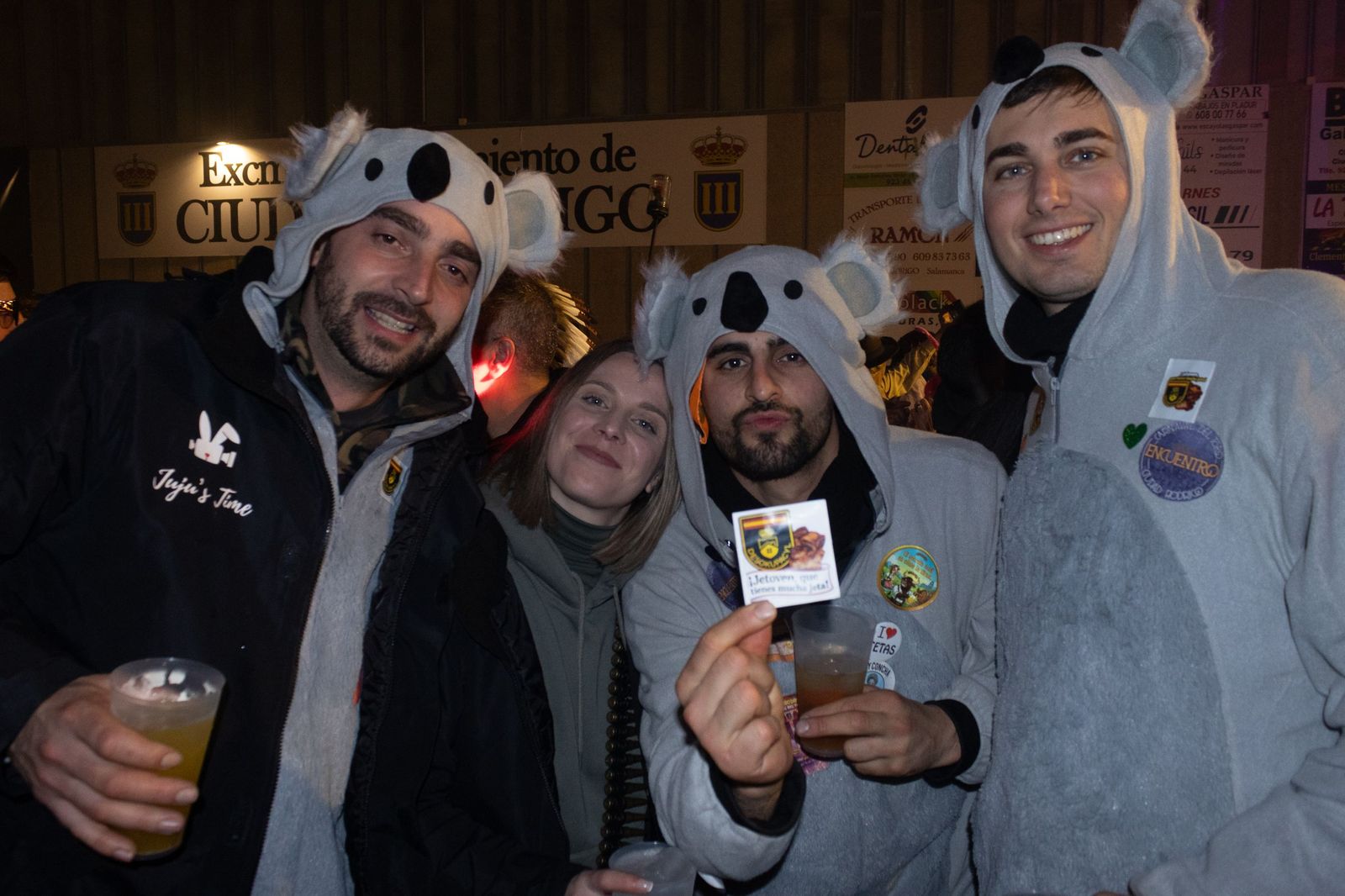 Salamanca de noche, sábado del Carnaval del Toro de Ciudad Rodrigo