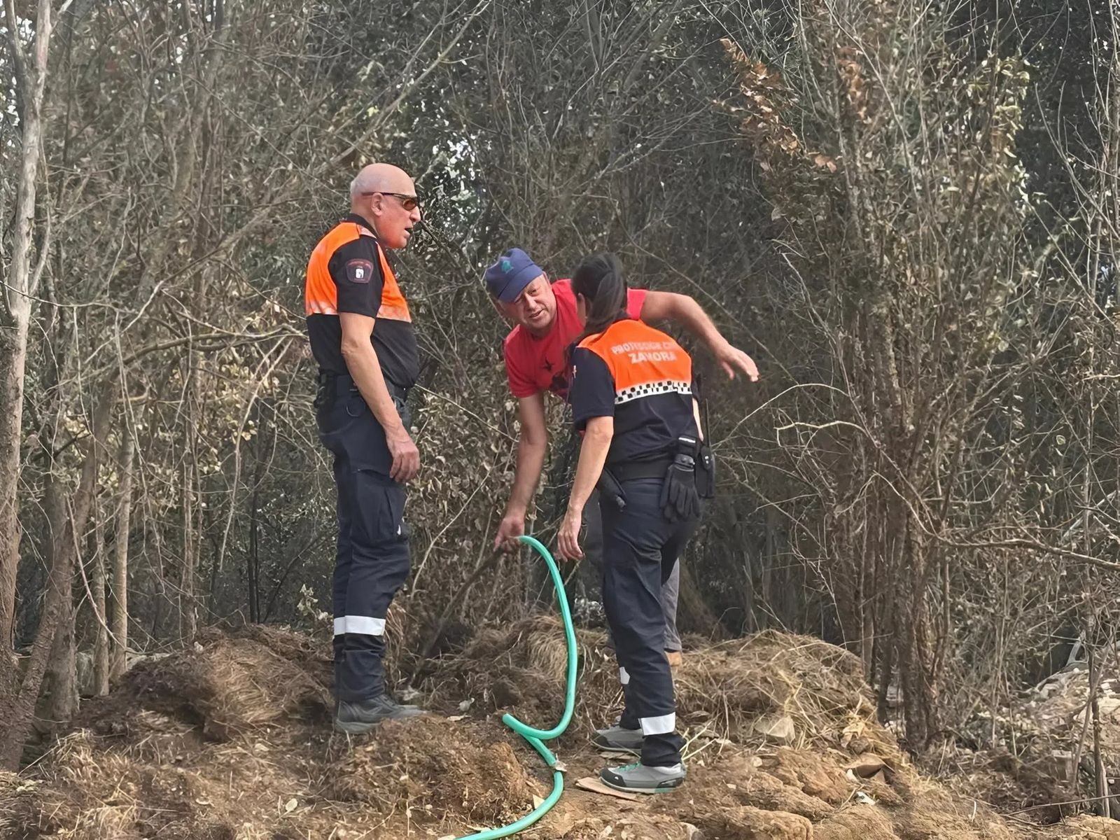 Imagen de las labores de Protección Civil