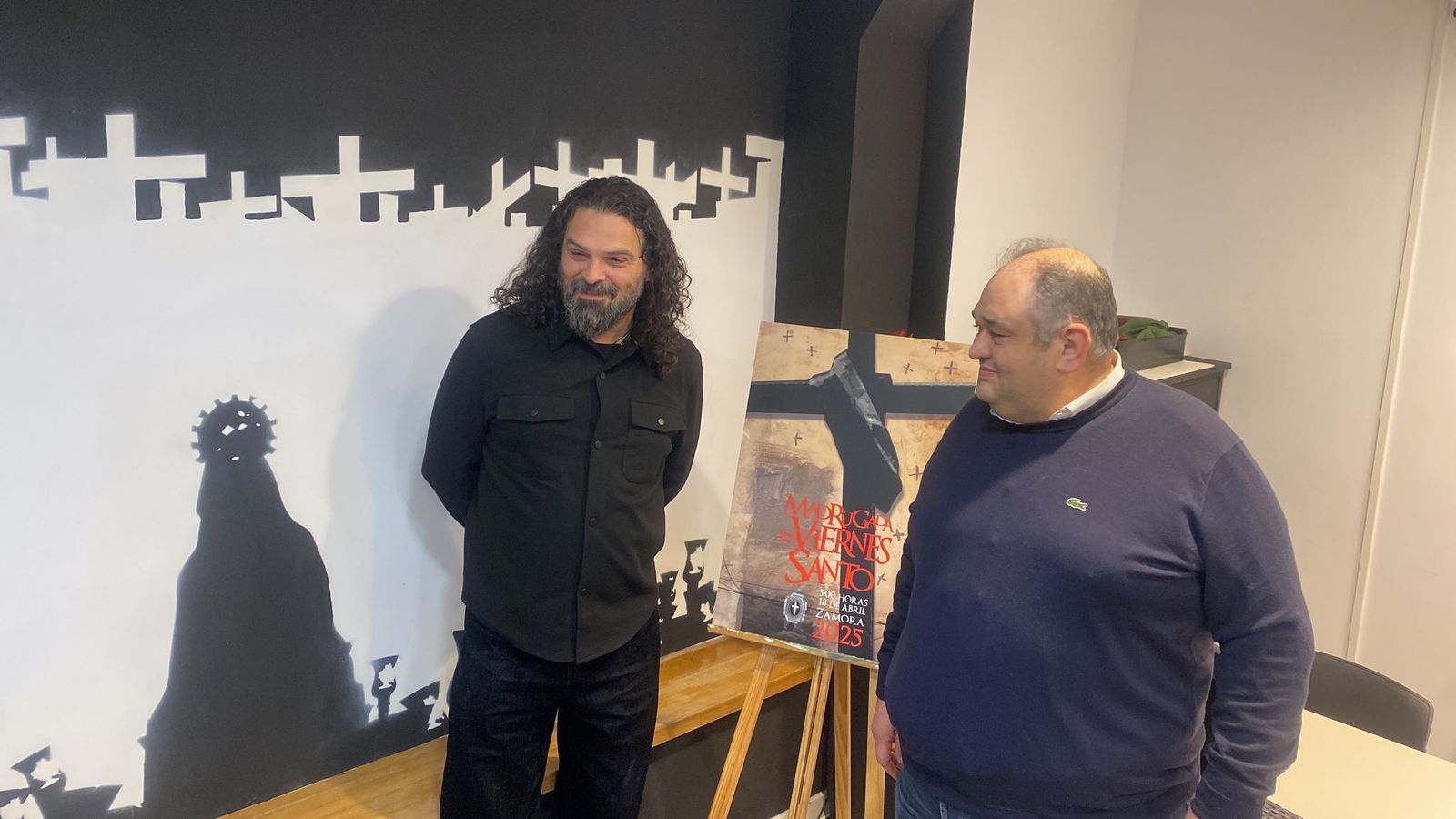 Presentación del cartel de la Cofradía de Jesús Nazareno para el Viernes Santo de 2025