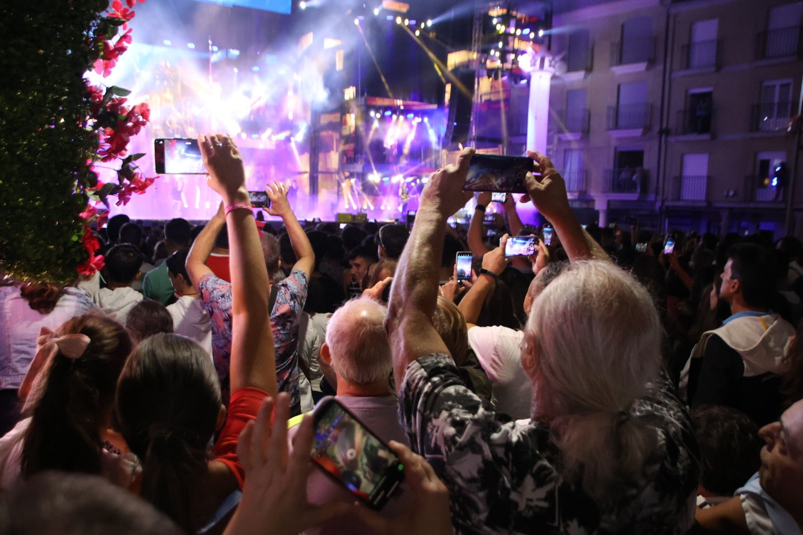 Panorama en la plaza Mayor de Guijuelo