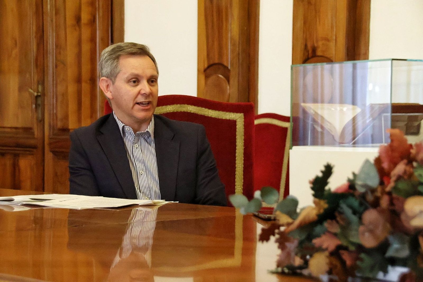 Entrevista con José Manuel Miñones. Foto de archivo