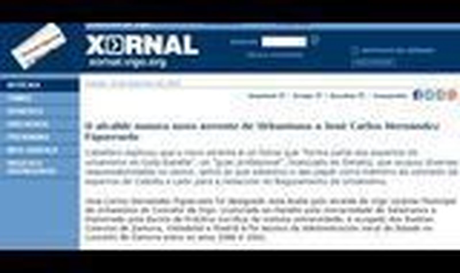 Carlos Hernández, nuevo gerente de Urbanismo del Ayuntamiento de Vigo