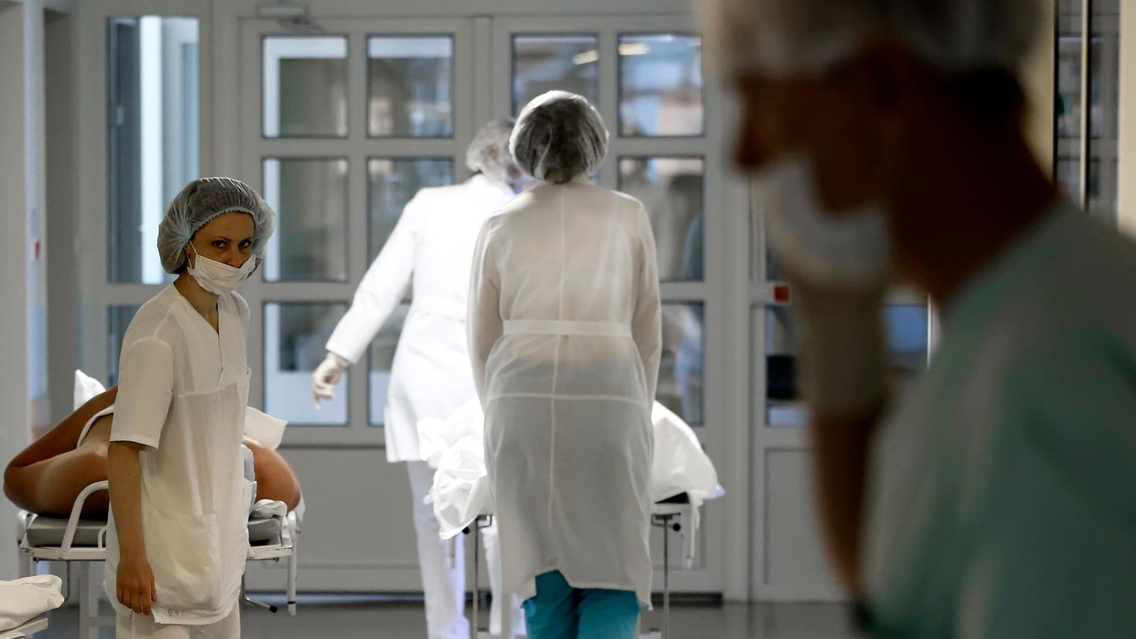 Enfermeras trabajando en su centro sanitario. SATSE